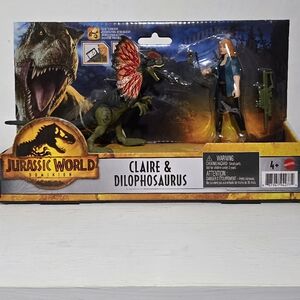 Jurassic World Dominion Claire and Dilophosaurus Figure Pack